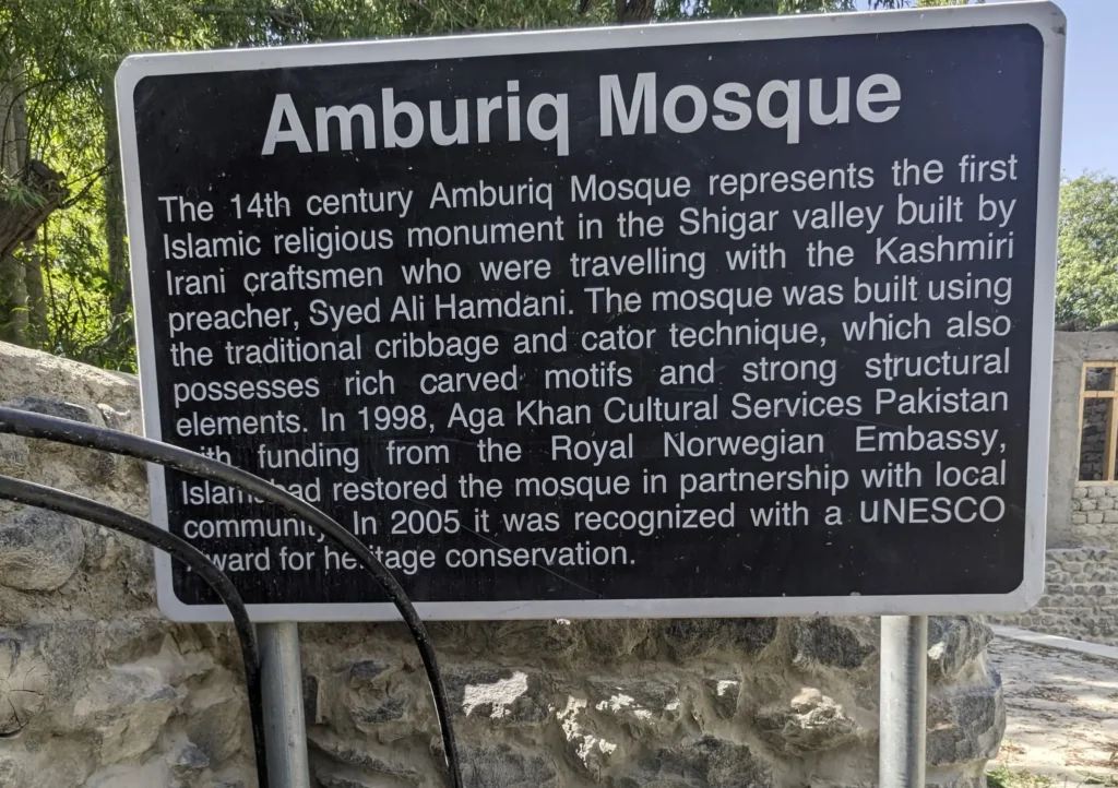 Amburiq Mosque: 14th‑Century Wooden Masterpiece in Shigar Valley 2 amburiq mosque