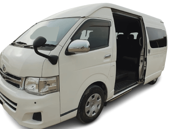 Rent a Car in Skardu – Prado, Sedan & Hiace | Northern Discover 2 van & highroof in skardu