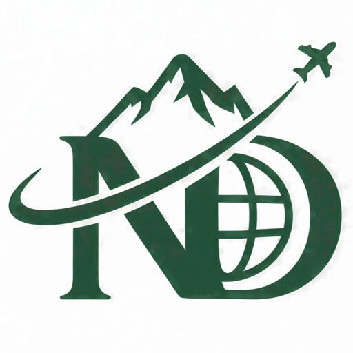 Northern Discover official favicon featuring green mountain peaks, a globe element, and an airplane icon.