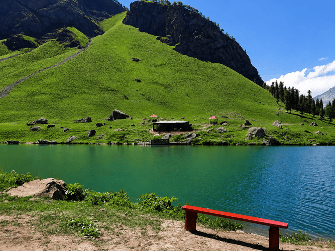 Scenic view of Rainbow Lake in Minimarg, a stunning destination among places to visit in Astore Valley