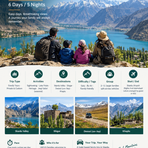 Skardu Family Tour by Air 6 Days 5 Nights