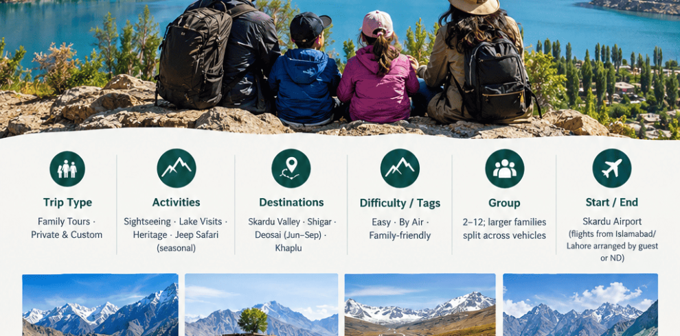 Skardu Family Tour by Air 6 Days 5 Nights